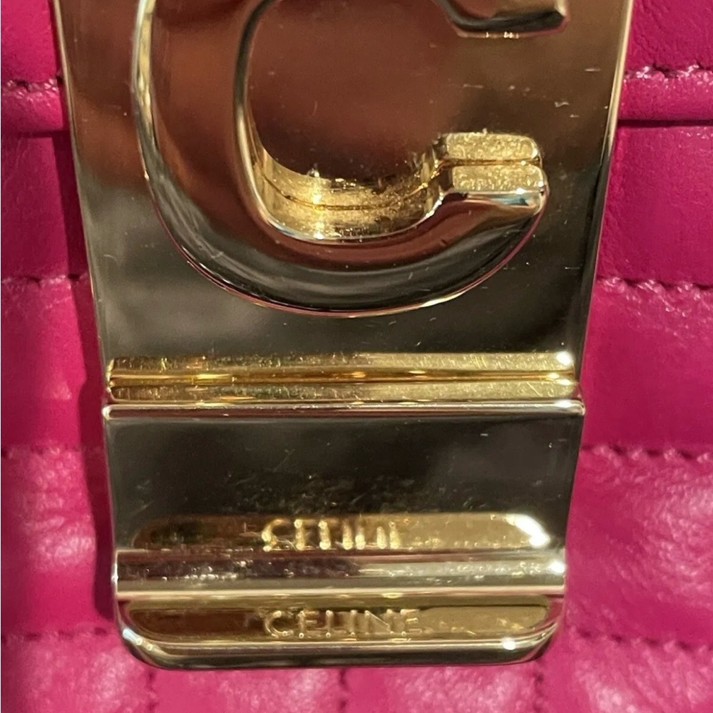 Celine C Calfskin Quilted Medium Bag In Pink. Gently Used. - Picture 7 of 15